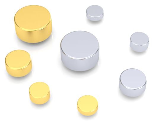 Пого щифт с твърдо покритие от злато