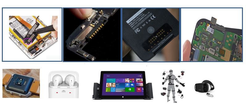 Pogo pin конектор, приложен към смарт устройства