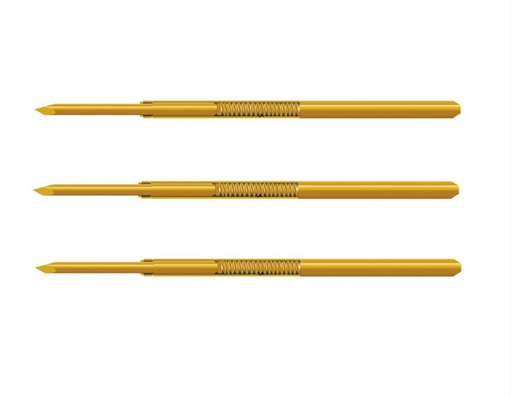 Пружинно{0}}заредена тестова сонда Pogo Pin