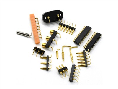 Мъжки и женски конектор под прав ъгъл Pogo Pin